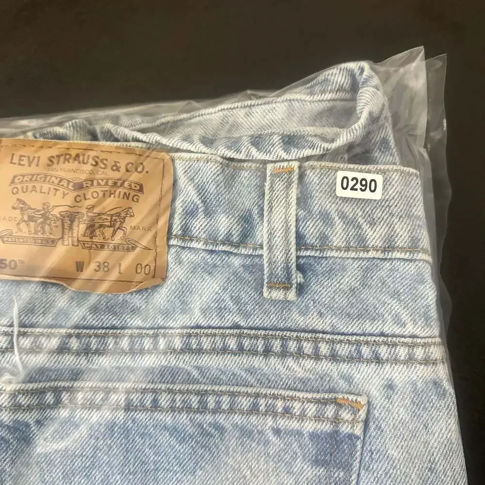 Vintage USA 90s Levi's 550 Orange Tab Jorts - 38”